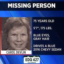Update: Carol Devlin returned home safely and the Jefferson County  Sheriff's Office said she is fine.