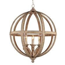 Unbranded Hercules 4 Light Brown Wood Globe Chandelier Lz3225 4 The Home Depot Wood Chandelier Wood Orb Chandelier Wooden Chandelier