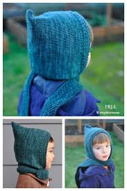 Fall is the best time of the year to wear a cosy handmade sweater to show off your knitting skills and to ward off the chilly air. Knit Hooded Scarf Free Knitting Patterns Knitting Pattern