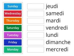 Learn how to write the days of the week in french and english. French Days Of Week Hangman Teaching Resources
