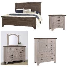 Most of the furniture is composed of wood solids and wood veneers grown and harvested near our plants in the southeast. Bungalow 5pc King Bedroom Set By Vaughan Bassett 356617 Riley S Furniture Mattress