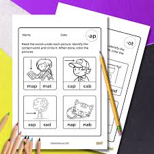 When the sound has a specific spot on a phonics chart, kids are more likely to recall the sound, say the sound quickly and read fluently. Printable Kindergarten Worksheet Ideas Cvc Worksheets Kiddycharts