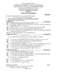 Detalii despre admiterea iulie 2017, aplicabile pentru toate domeniile și tipurile de concursuri la nivelul upt se găsesc aici. Modele Subiecte Matematica 2015 Admitere Automatica Craiova