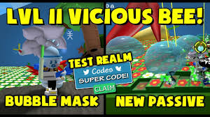 Welcome to the bee swarm simulator test realm wiki ! New Bubble Mask Passive Super Code Bee Swarm Simulator Youtube