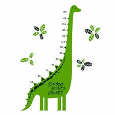 growth chart wall decal cartoon dinosaur height chart wall