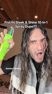 that 3 day wear test tho🤯🤯 @GarnierUSA Fructis Sleek & Shine 10-in-1  Multitasking Leave-In Spray is so epic, and you can find it @Walmart  #garnierpartner #isitadupe #dupeornodupe #leavein