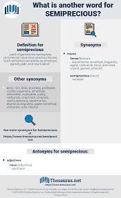 Synonyms For Semiprecious Thesaurus Net