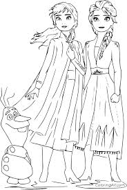 We have lots of nice printables in frozen coloring pages to make you happy. Olaf And Anna With Elsa Coloring Page Coloringall