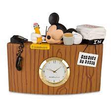Sleeping Mickey Mouse Desk Clock Home Accents Disney Store Disney Home Decor Disney Decor Disney Clock