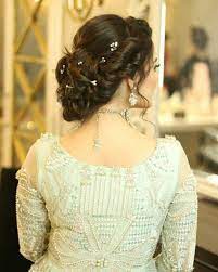Minal Khan Indian Bridal Hairstyles Front Hair Styles Bridal Hair Buns