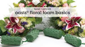 Floral foam is a structure that absorbs and retains water and holds flowers in place. Oasis Floral Foam Basics Youtube