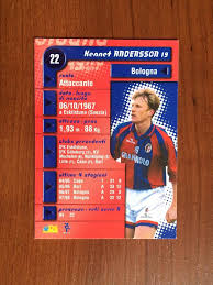 Howver, the 6ft 4in sweden striker. Kartochka Kennet Andersson Bologna Seriya Ds Pianeta Calcio 1998 1999 22