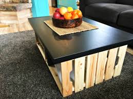 4 crates (all the same size) two pieces of plywood, cut to the measurements of the four crates put together in a rectangle; Diy Coffee Table Using Crates Interiors Blogger