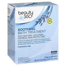 Soothing bath treatment from aveeno is a 100% natural colloidal oatmeal skin protectant to relieve itchy, irritated skin due to poison ivy, poison oak, poison sumac, rashes, insect bites and eczema. Beauty 360 Bath Treatment Soothing 8 Each Instacart