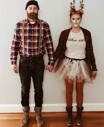 Chic Deer Couple Costume Pic By Chan Askins Halloween Halloweencostumes Hallowee Themed Halloween Costumes Couples Costumes Halloween Costumes Diy Couples