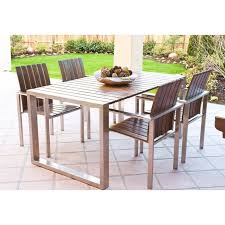 Teak wood and 316l and 304 stainless steel furniture from westminster teak outdoor furniture. Stainless Steel Patio Furniture Sets Ideas On Foter