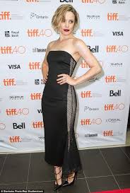 Rachel Mcadams Smoulders In Black Dress At Toronto Film Festival Celebrity Black Dress Slinky Black Dress Dresses