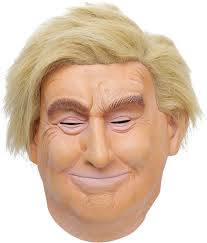 Trump Mask Smays Donald (Latex Rubber, Full Head, Adult Costume Trump Masker