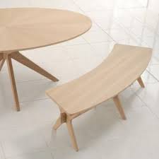 Industrial style dining bench with back: Bench Needs A Back Round Table With Curved Bench Seating Http Www Worldstores Co Uk P Malmo Bench Htm Wood Dining Bench Curved Bench Apartment Design