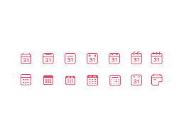 Diverse Calendar Icons Calendar Icon Icon Calendar