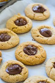 Peanut Butter Thumbprint Cookies With Nutella Spicy Southern Kitchen Recipe Peanut Butter Thumbprint Cookies Nutella Cookies Thumbprint Cookies