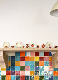 Maybe you would like to learn more about one of these? New Terracotta Colorful Field Tiles Kitchen Project Colourful Kitchen Tiles Multicoloured Kitchen Tiles Colorful Kitchen Backsplash