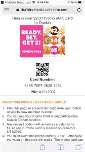 Maybe you would like to learn more about one of these? T Mobile Tuesdays Hey T Mobile Members Today You Have Free 2 Dunkin Donuts Promo Cards Come Buy Sell Them Here Beermoney