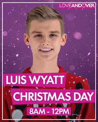 LUIS TO WAKE YOU UP THIS CHRISTMAS! Luis Wyatt is to present Christmas Day  Morning live from the Andover Radio studios.