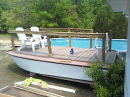 Turned A Boat Into My Pool Deck Summer Patio Decor Pool Deck Outdoor Fireplace