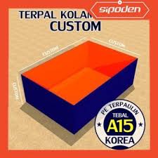 Jual Kolam Terpal Kotak Ukuran Custom A15 Terpaulin Kolam Kotak Pengukur