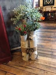 Birch Log Plant Stand Plant Stand Crafts Birch Logs