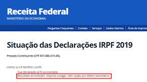 Consultar a restituição do irpf, bem como se consta ou não em algum lote já liberado. Como Consultar A Restituicao Do Imposto De Renda 2019 Internet Techtudo