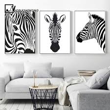 Art Black And White Animal Prints Brand Name Nicoleshenting Type Canvas Printings Subjects Animal Material Canvas Style Modern Frame No Medium Zebra Wall Art Zebra Wall Zebra Wall Decor