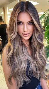 50+ Brunette + Brown Hair Colours & Hairstyles : Brown Ombre Blonde + Face  Highlights