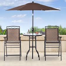 Sold and shipped by best choice products. Arlmont Co Kaitlynn Round 2 Person 27 5 Long Bar Height Dining Set With Umbrella Reviews Wayfair
