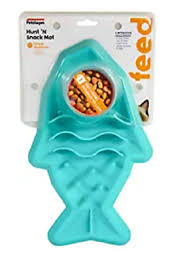 Ordermore slow feeder bowl key features: Petstages Fishie Fun Feed Mat Slow Feeder Cat Bowl 5848 Ebay