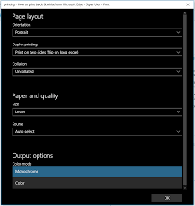 Vielleicht befinden sich die treiber gerade in der entwicklungsphase. So Drucken Sie Schwarzweiss Von Microsoft Edge Aus 2 Antworten