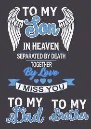 Download To My Son In Heaven Svg By Craftsnthingsbynelly On Etsy Heaven Svg To My Sons Son In Heaven