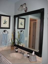 Diy mirror solutions from frame my mirror ® give your space instant designer style with a custom mirror frame! Framing Those Boring Mirrors Bathroom Mirrors Diy Diy Bathroom Decor Bathroom Mirror Frame