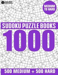 How fast can you decipher them all? 1000 Sudoku Puzzles 500 Medium 500 Hard Medium To Hard Sudoku Puzzle Book For Adults With Answers Book Jubliant Puzzle 9781689755566 Amazon Com Books