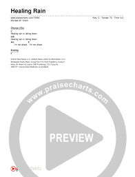 Healing Rain Chord Chart Editable Michael W Smith