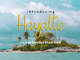 Hayatte Font by dikaimbiz · Creative Fabrica