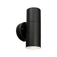 Blooma Lua Charcoal Grey Mains Powered Led Wall Light Departments Diy At B Q Wall Lights Up Down Wall Light Wall Lights Diy