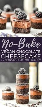 .recipes on yummly | musician's dessert, autumn colored dessert, quick persimmon dessert. Mini No Bake Vegan Chocolate Cheesecakes Are A Simple Elegant Dessert Vegan Dairy Free With A Paleo Gl Dairy Free Cheesecake Vegan Desserts Paleo Dessert