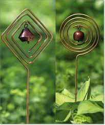 It may be a flower garden or sculpture garden. Tinker Bell Copper Garden Stake Garden Ornaments Diy Metal Garden Art Garden Art Crafts