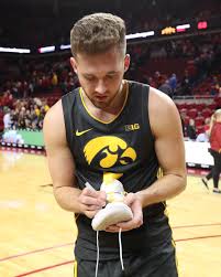 The iowa hawkeyes men's basketball team represents the university of iowa in iowa city, iowa, as a member of the big ten conference and the national collegiate athletic association. Jordan Bohannon Signs Iowa Basketball Shoes Leaves Them On Hilton Coliseum Floor After Beating Iowa State