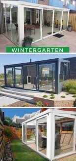 Gartenzimmer Mit Glasdach Und 4 Teiliger Schiebetur Wintergarten Glasdach Wintergarten Gestaltung