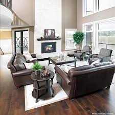Black and white checkered upholstery italian leather / leather match adjustable headrests left facing chaise metal legs dimensions photos in leather sectional sofas. Stone To Ceiling Fireplace Contemporary Living Room Chicago By Realstone Systems Houzz