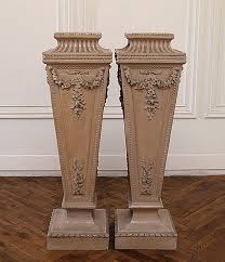 See more ideas about pedestal, plant stand, corinthian column. Pair Of Painted Rose Swag Columns Plant Stand Pedestals Shabby Chic Style Garden Orange County By Full Bloom Cottage Houzz