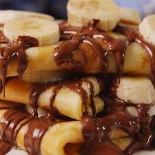 Chocolate Banana Crepes Video Recipe Video Sweet Crepes Yummy Food Dessert Food Videos Desserts